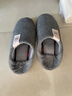 啄木鳥(niǎo)男士棉拖鞋包根冬天家用室內防滑厚底家居保暖女加絨大碼棉鞋男冬 細格子全包棉鞋(深灰色) 滌棉款 42-43 (建議41-42碼穿) 曬單實(shí)拍圖