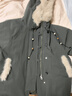 fano studios范洛Fano 毛領(lǐng)連帽防風(fēng)工裝羽絨服女松弛掛繩拼毛飾邊派克服外套 云林綠第二批 S 曬單實(shí)拍圖