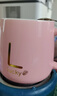 幸運字母杯陶瓷馬克杯禮盒裝茶杯帶蓋勺水杯咖啡杯陶瓷杯伴手禮品 粉色：?jiǎn)伪編Ш凶印?曬單實(shí)拍圖