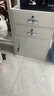 雙將文件柜鐵皮柜辦公室桌下抽屜儲物柜矮柜資料收納邊柜帶鎖小柜子 65高二抽白色 0.5mm標準款 曬單實(shí)拍圖