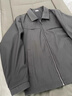 羅蒙（ROMON）行政夾克男士秋冬季商務(wù)職業(yè)外套潮流中青年爸爸裝上衣 灰色 2XL 曬單實(shí)拍圖