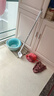 大衛洗臉巾平板拖把16cm桿長(cháng)95cm5布Z12迷你拖把1秒拆卸不臟手 曬單實(shí)拍圖