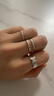 冷淡高級小眾戒指三件套疊戴食指戒女時(shí)尚個(gè)性高級感大碼胖mm可戴 冷淡三件套 開(kāi)口可調節 曬單實(shí)拍圖