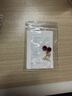 巷南999銀針紅色絨球珍珠耳釘本命年女2026馬年新年禮物小眾耳環(huán)耳飾 999銀針紅絨球珍珠耳釘（一對） 曬單實(shí)拍圖