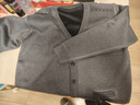 恒源祥100%純羊毛絨衫爸爸毛衣加絨加 厚老人開(kāi)衫寬松爺爺保暖衣中老年上裝男V 領(lǐng)針織衫保暖衣服 中灰色 加 絨純全100新丨款品 4XL建議170-180斤純全100新丨款品 曬單實(shí)拍圖