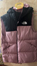 北面童裝North Down兒童防潑水兩面穿羽絨馬甲 4YI/落櫻紫 160 (XL) 充絨量約106g 曬單實(shí)拍圖