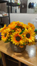 向日葵仿真花擺件太陽(yáng)花假花擺設工程花塑料小花束客廳餐桌裝飾花 4束向日葵+手工大號花籃 曬單實(shí)拍圖