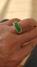 胖東來(lái)同款綠色瑪瑙戒指天l然祖母綠玉髓馬鞍男戒銀鑲嵌綠寶石翡 曬單實(shí)拍圖