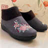 2026新款加絨加厚老北京布鞋女士保暖奶奶鞋防滑舒適不累腳媽媽鞋 灰色女款【羊絨內里】 37 均碼 曬單實(shí)拍圖