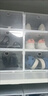 假日童年（JIARITONGNIAN）加厚透明鞋盒鞋柜塑料收納盒鞋盒防塵防潮收納柜家用簡(jiǎn)易宿舍鞋架 男款【可放44碼】 粉12個(gè) 曬單實(shí)拍圖