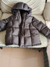 保姆鵝 兒童羽絨服短款連帽聚暖童裝男女童防風(fēng)御寒加厚外套冬[NG2860] 炭黑 140 曬單實(shí)拍圖