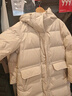 優(yōu)衣庫女裝高級保暖羽絨長(cháng)大衣/老爸評測外套夾克481014 01 乳白色 M /160/84A 曬單實(shí)拍圖