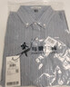 與狼共舞【舒適純棉】秋冬時(shí)尚條紋百搭休閑男士長(cháng)袖襯衫 009藍灰 170  曬單實(shí)拍圖