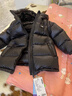 保姆鵝 兒童羽絨服寶寶中長(cháng)款羽絨服男童面包服女童加厚羽絨服[NM2128] 炭黑 120 曬單實(shí)拍圖