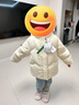 左西童裝女童羽絨服冬季加厚保暖2025新款兒童三防面包服冬裝外套 黃色 130 cm 曬單實(shí)拍圖