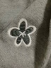 茵曼（INMAN）茵曼高級重工刺繡花朵圓領(lǐng)毛衣2026春女裝新款套頭針織 灰色 M 曬單實(shí)拍圖