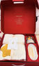英氏（YEEHOO）新生兒見(jiàn)面禮套裝 嬰兒用品禮盒 寶寶必備柔軟珊瑚絨浴巾禮品 紅色嬰兒浴巾禮盒 曬單實(shí)拍圖