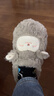 名創(chuàng  )優(yōu)品（MINISO）羊咩咩棉拖鞋女秋冬包跟家居室內厚底月子毛毛拖鞋深灰包跟38-39 曬單實(shí)拍圖