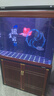 森森魚(yú)缸大型超白玻璃水族箱客廳中式復古底過(guò)濾免換水金魚(yú)缸龍魚(yú)缸 靠墻款100長(cháng)34.5寬83缸高74柜高 曬單實(shí)拍圖