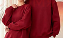 班尼路（Baleno）新年正紅色衛衣男女款2026新款馬年本命年純色內搭長(cháng)袖情侶上衣服 曬單實(shí)拍圖