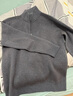 皮爾卡丹（pierre cardin）正品100%羊絨衫男冬季新款拉鏈半高領(lǐng)寬松雙股加厚保暖針織打底衫 相思灰 100%羊絨 XL 175【建議140-158斤】 曬單實(shí)拍圖