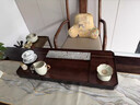 石福記實(shí)木茶盤(pán)家用高檔天然烏檀木國畫(huà)石茶臺2025新款客廳功夫茶具茶托 70*30*4.5（cm）單茶盤(pán) 曬單實(shí)拍圖