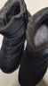 回力（Warrior）棉鞋男鞋冬季加絨加厚雪地靴男中老年保暖鞋馬丁靴 大氣黑 42 曬單實(shí)拍圖