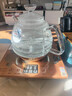 金灶（KAMJOVE） 耐熱玻璃電熱水壺燒水壺茶具 智能自動(dòng)上水泡茶壺電茶壺茶藝爐H7 【涌泉上水】香檳金 0.8L 曬單實(shí)拍圖