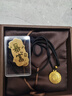 老鳳祥黃金項鏈女士款足金八寶羅盤(pán)吊墜純金生日情人節禮物送女友老婆 黃金吊墜約1.1g【配黑繩】 曬單實(shí)拍圖