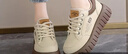唐獅（TonLion）鞋子女鞋2025秋冬季厚底板鞋女士百搭運動(dòng)休閑鞋 卡其37 曬單實(shí)拍圖