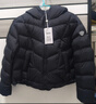 坦博爾泡芙羽絨服女短款連帽秋冬保暖外套25年新款5330278D 黑色160 曬單實(shí)拍圖