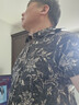 皮爾卡丹香云紗真絲短袖襯衫男士薄款商務(wù)時(shí)尚潮流桑蠶絲襯衣絲綢半袖上衣 2307黑灰 XL 175【135-150斤】 曬單實(shí)拍圖