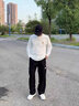 班尼路（Baleno）重磅純棉長(cháng)袖T恤男2026新款春秋美式寬松休閑上衣圓領(lǐng)百搭打底衫 曬單實(shí)拍圖