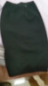 小個(gè)子半身裙女加絨加厚氣質(zhì)秋季后開(kāi)叉通勤百搭高腰裙直筒裙158 黑色【小個(gè)子加絨款】 合適身高147-157CM L 【建議100-110斤】 曬單實(shí)拍圖