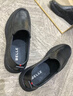 百麗（Belle）軟底商務(wù)休閑皮鞋男秋季新款一腳蹬真皮豆豆鞋A1010AM3預售 黑色-單里 40 (250mm) 曬單實(shí)拍圖
