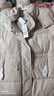百圖betu女裝冬季新款羽絨服連帽寬松長(cháng)款鴨絨羽絨外套女2411T16 豆綠色 M 曬單實(shí)拍圖