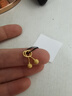金至尊黃金耳釘女小圓珠磨砂足金999耳飾耳環(huán)新年禮物計價(jià) 1.14克 曬單實(shí)拍圖