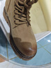 群狼·世家馬丁靴男2025秋季新款大黃靴高幫英倫真皮復古工裝靴男士防水皮靴 曬單實(shí)拍圖