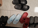 樸西靜步新款女士室內居家涼拖eva軟底浴室洗澡 珍珠黑  42-43 曬單實(shí)拍圖