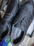 奧康（Aokang）官方男士商務(wù)通勤系帶舒適休閑皮鞋透氣西裝牛皮鞋爸爸 黑色 42 曬單實(shí)拍圖