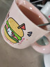 可愛(ài)fufu生日蛋糕馬克杯帶蓋勺陶瓷杯送女生高顏值有意義生日禮物 漢堡生日蛋糕杯+勺1個(gè)350ml 曬單實(shí)拍圖