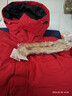 鴨鴨（YAYA）羽絨服男女同款2025冬季連帽休閑加厚保暖工裝毛領(lǐng)外套女新年戰袍 曬單實(shí)拍圖