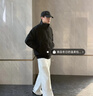 蕉下（beneunder）男士氣絨服秋冬保暖外套輕薄戶(hù)外運動(dòng)防風(fēng)夾克寬松百搭 漫暮黑【升級款】 M 曬單實(shí)拍圖