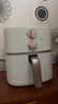 美的（Midea）空氣炸鍋免翻面雙旋鈕家用大容量5.3L多功能空氣炸鍋蒸烤一體熱風(fēng)循環(huán)金屬內腔 MF-KZE535J5 曬單實(shí)拍圖