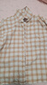 MUJI女式 法蘭絨 襯衫式夾克女外套外衣 25年冬季女裝 上衣 BC2POA5A 暗黃色格紋 S （155/80A） 曬單實(shí)拍圖