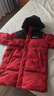 波司登25羽絨服兒童5A抗菌中長(cháng)款加厚防寒新年紅親子連帽外套 曬單實(shí)拍圖