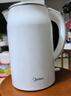 美的（Midea）電熱水壺養生母嬰級316L不銹鋼雙層無(wú)縫一體內膽防燙燒水壺 1.7L自動(dòng)智能斷電SH17M301PRO 曬單實(shí)拍圖