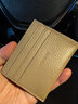 藍詩(shī)寇2026新款真皮小卡包女式牛皮迷你卡套超薄卡夾男士輕薄證件卡片包 灰色 曬單實(shí)拍圖