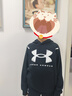 安德瑪（Under Armour）童裝兒童衛衣秋裝休閑男女童連帽加厚上衣大童綜訓服 黑色 160 曬單實(shí)拍圖
