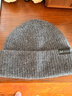 玖慕（JIUMU）山羊絨大頭圍保暖毛線(xiàn)帽秋冬羊毛針織帽冷帽冬帽堆堆帽防寒帽子男 曬單實(shí)拍圖